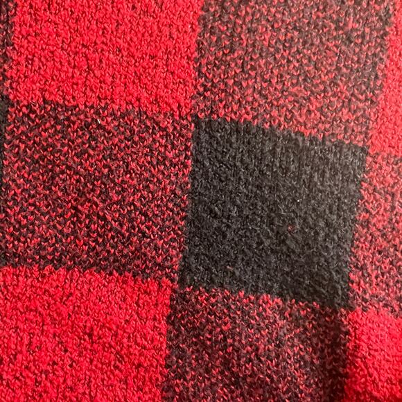 Old Navy Buffalo Plaid Red Black Crewneck Sweater Youth L (10-12) - Picture 2 of 8